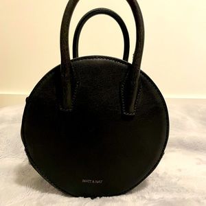 RARE - Matt & Nat black round purse